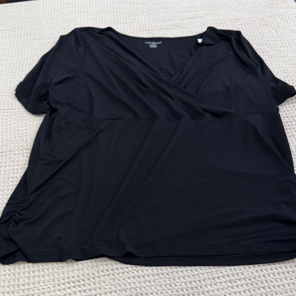 Women’s plus size Lane Bryant Black Dress Blouse